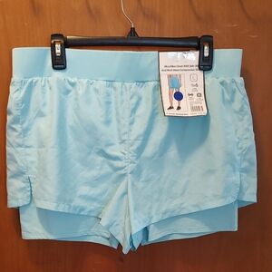 Active USA Light Blue Women's Athletic Shorts